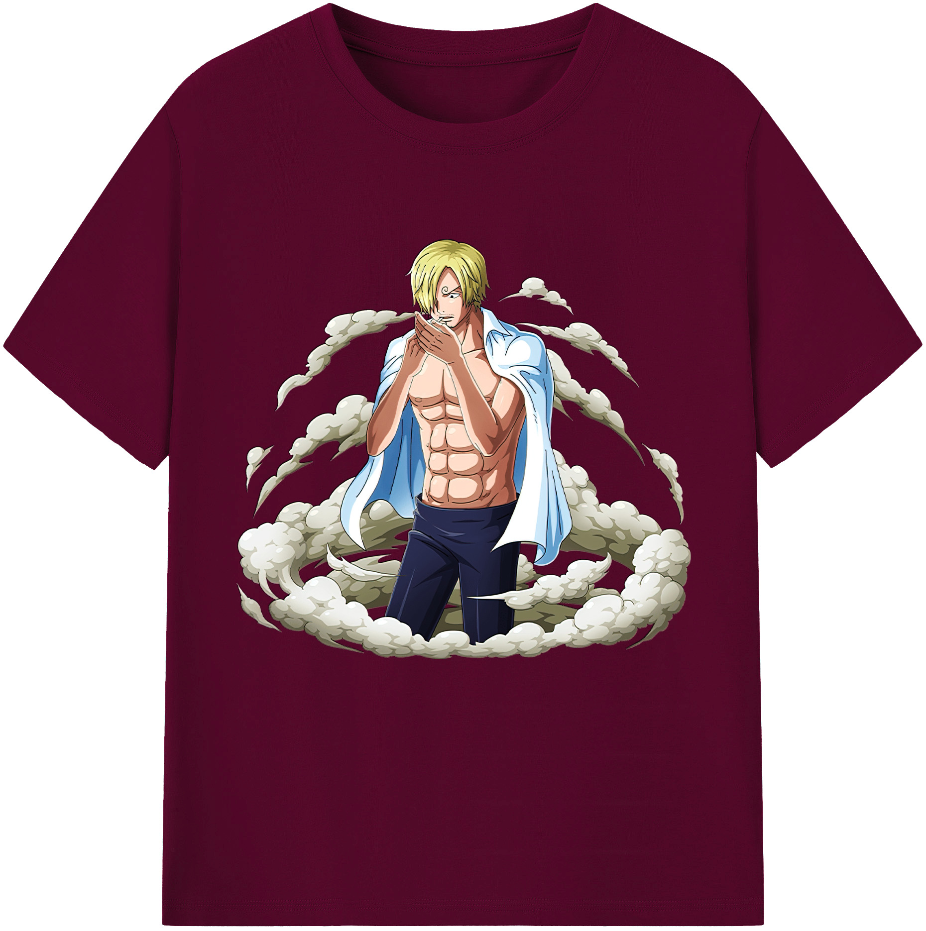 （画像用） ワンピース サンジ ONE PIECE Sanji レディースカジュアルプリントTシャツ（綿100％）
